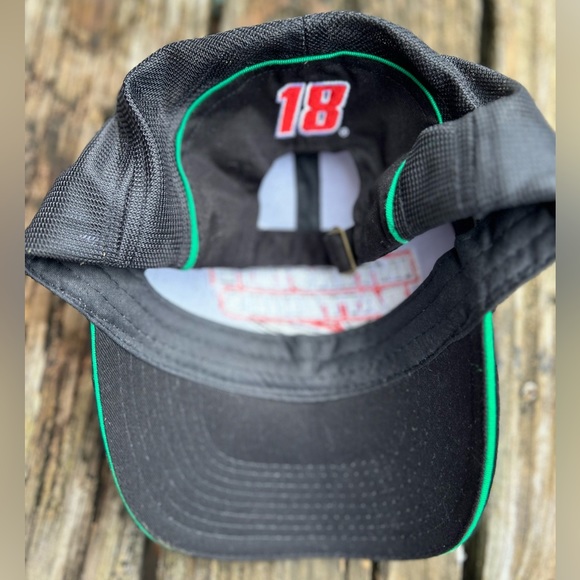 Interstate Batteries Racing #18 Joe Gibbs Kyle Busch Adjustable Baseball Hat - Picture 6 of 6